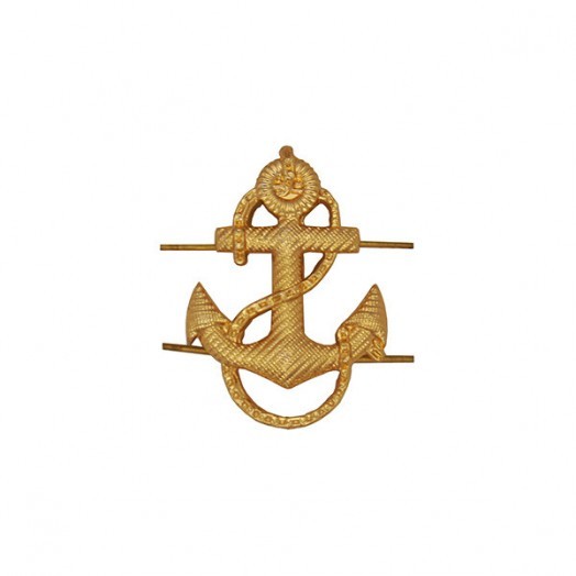 Эмблема «Якорь» на погон 34 мм золотистая
