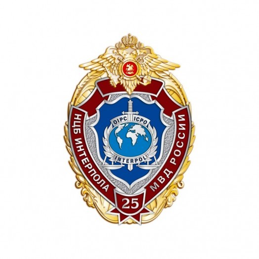 Знак «25 лет НЦБ Интерпола МВД России» #11