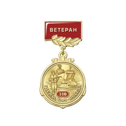 Медаль «310 лет Морской пехоте» (Ветеран)